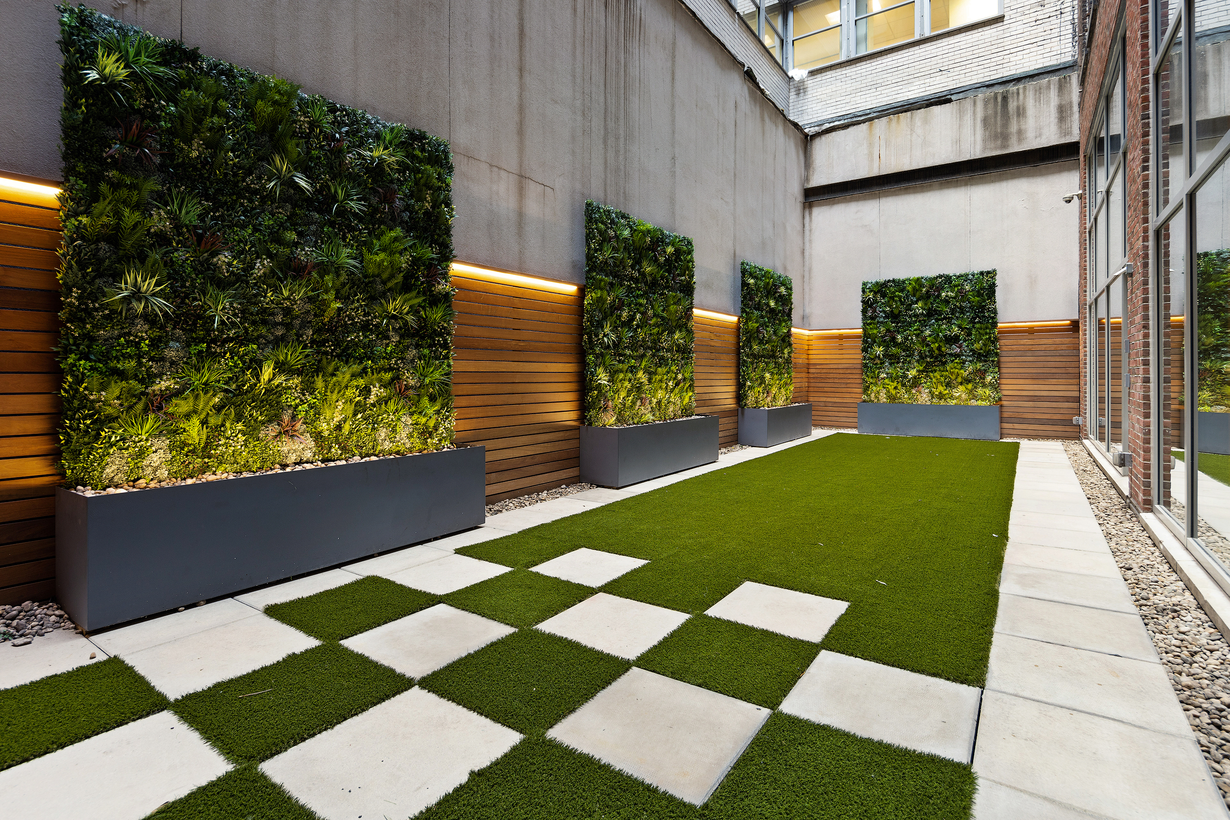 59 John Street, Unit PH1 Manhattan, NY 10038 - Photo 12 of 15 a view of a yard with an outdoor seating