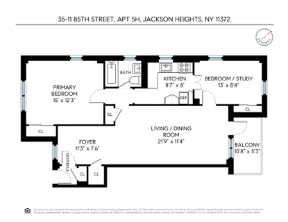 $460,000 | 35-11 85th Street, Unit 5H | Jackson Heights