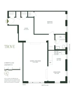 $1,600,000 | 25 Minetta Lane, Unit 5C | Greenwich Village