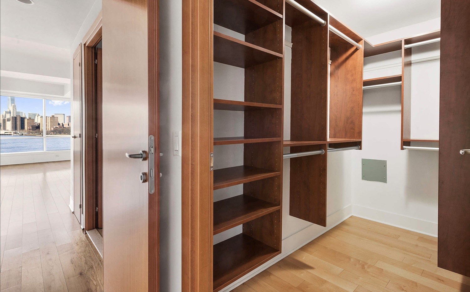 440 Kent Avenue, Unit 4A Brooklyn, NY 11249 - Photo 6 of 11 a view of walk in closet with empty racks