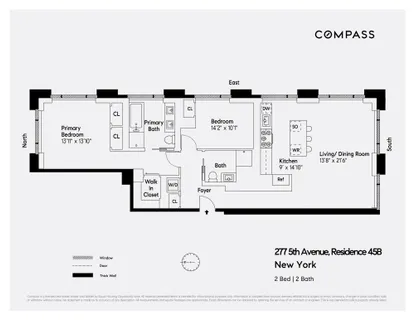 $4,350,000 | 277 5th Avenue, Unit 45B | NoMad