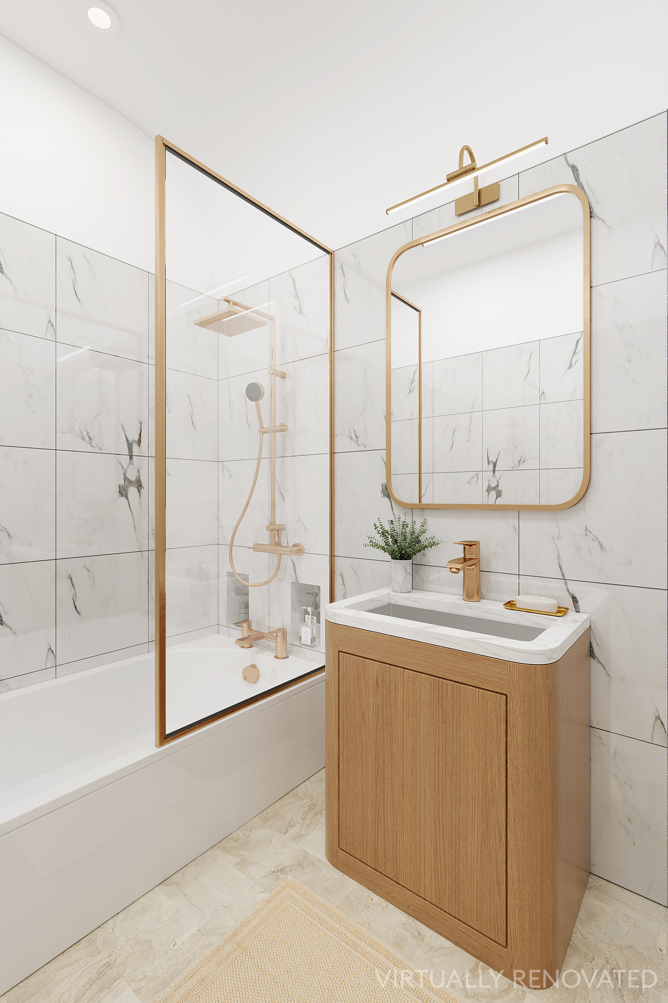 252 West 30th Street, Unit 12 Manhattan, NY 10001 - Photo 19 of 20 a bathroom with a bathtub and a sink