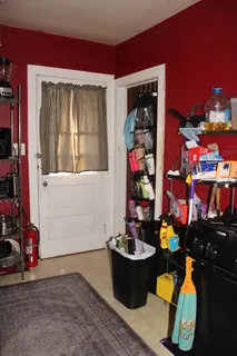 a view of gym equipment and children play room