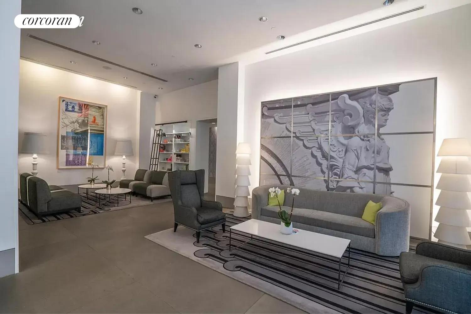 150 Nassau Street, Unit 8K Manhattan, NY 10038 - Photo 5 of 8 a living room with furniture