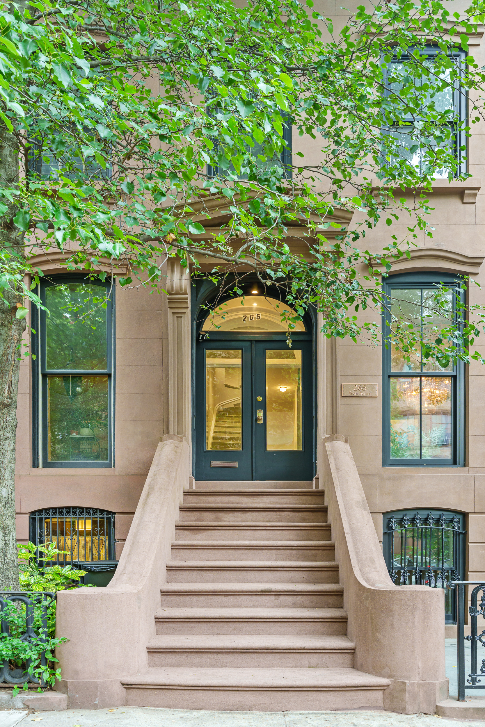 265 6th Avenue Brooklyn, NY 11215 - Photo 20 of 24 a view of a house with a fountain