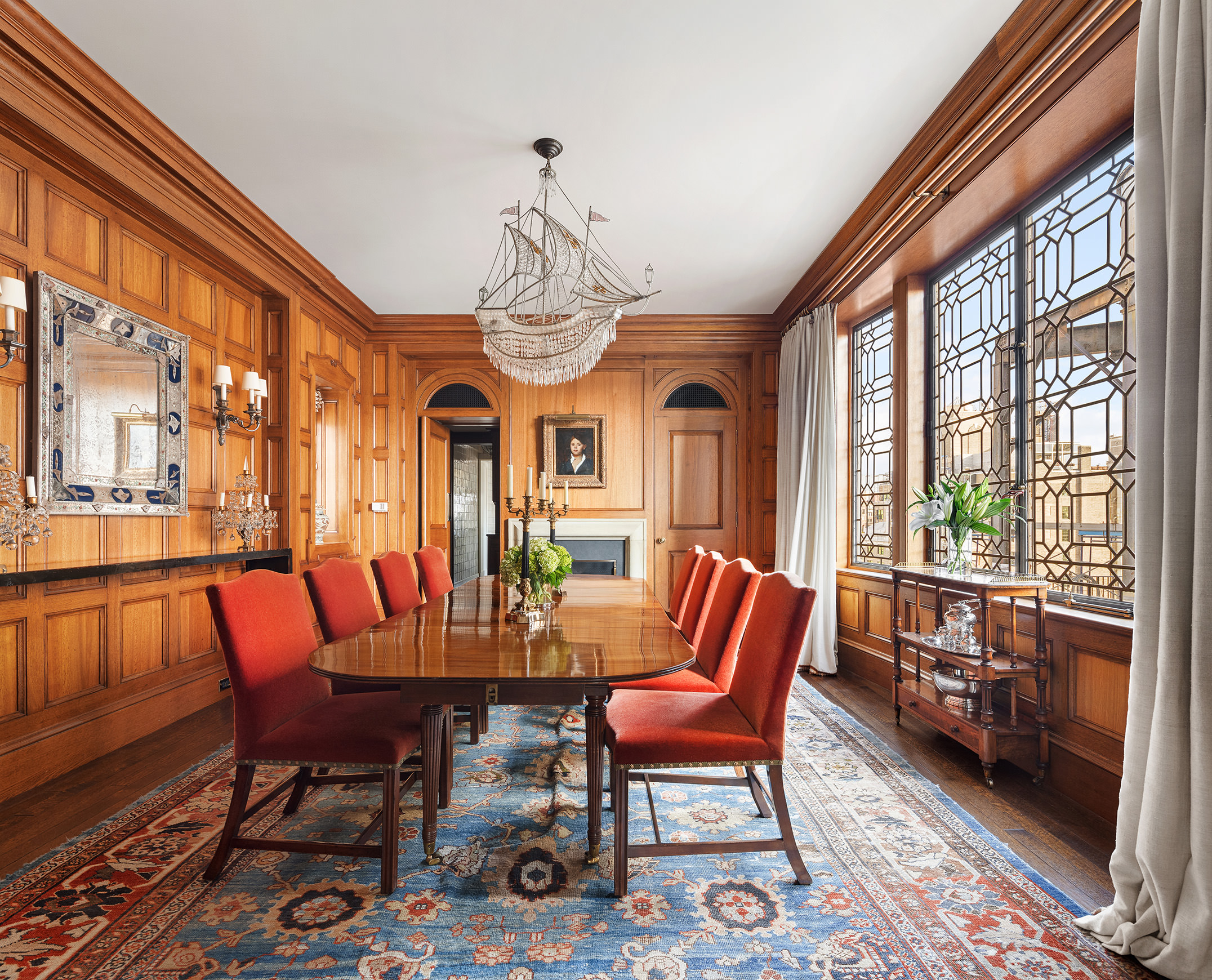 953 5th Avenue, Unit PH Manhattan, NY 10075 - Photo 8 of 27 a view of a dining room with furniture window and wooden floor
