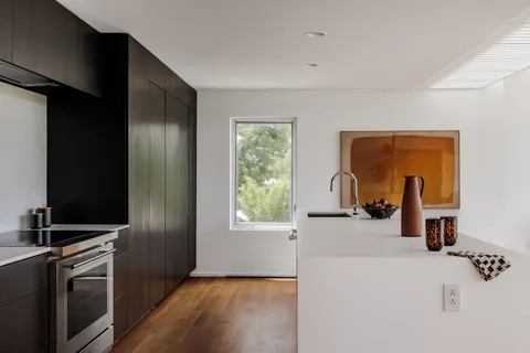 a view of table in a room