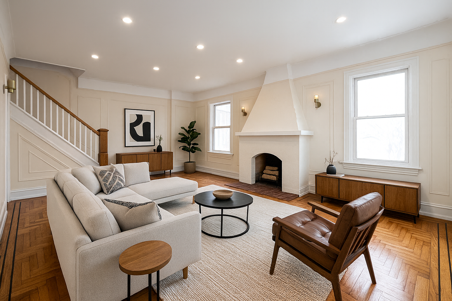 1186 Brooklyn Avenue, Unit N A Brooklyn, NY 11203 - Photo 2 of 17 a living room with furniture fireplace and window