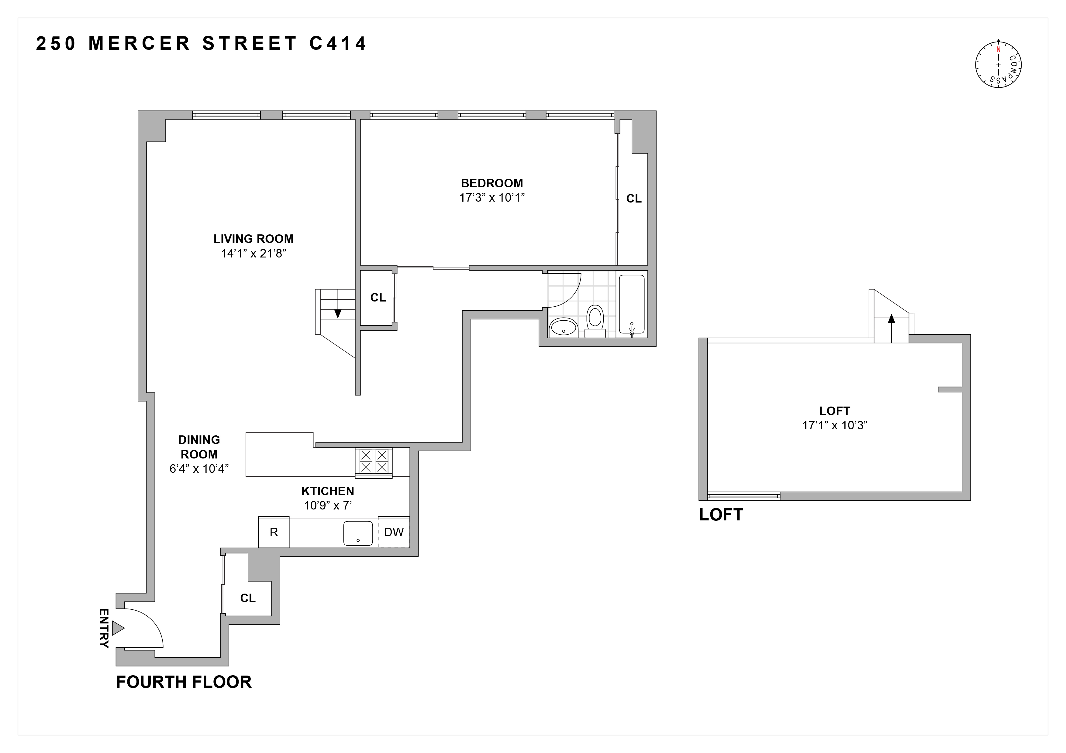 250 Mercer Street, Unit C414 Manhattan, NY 10012 - Photo 13 of 13