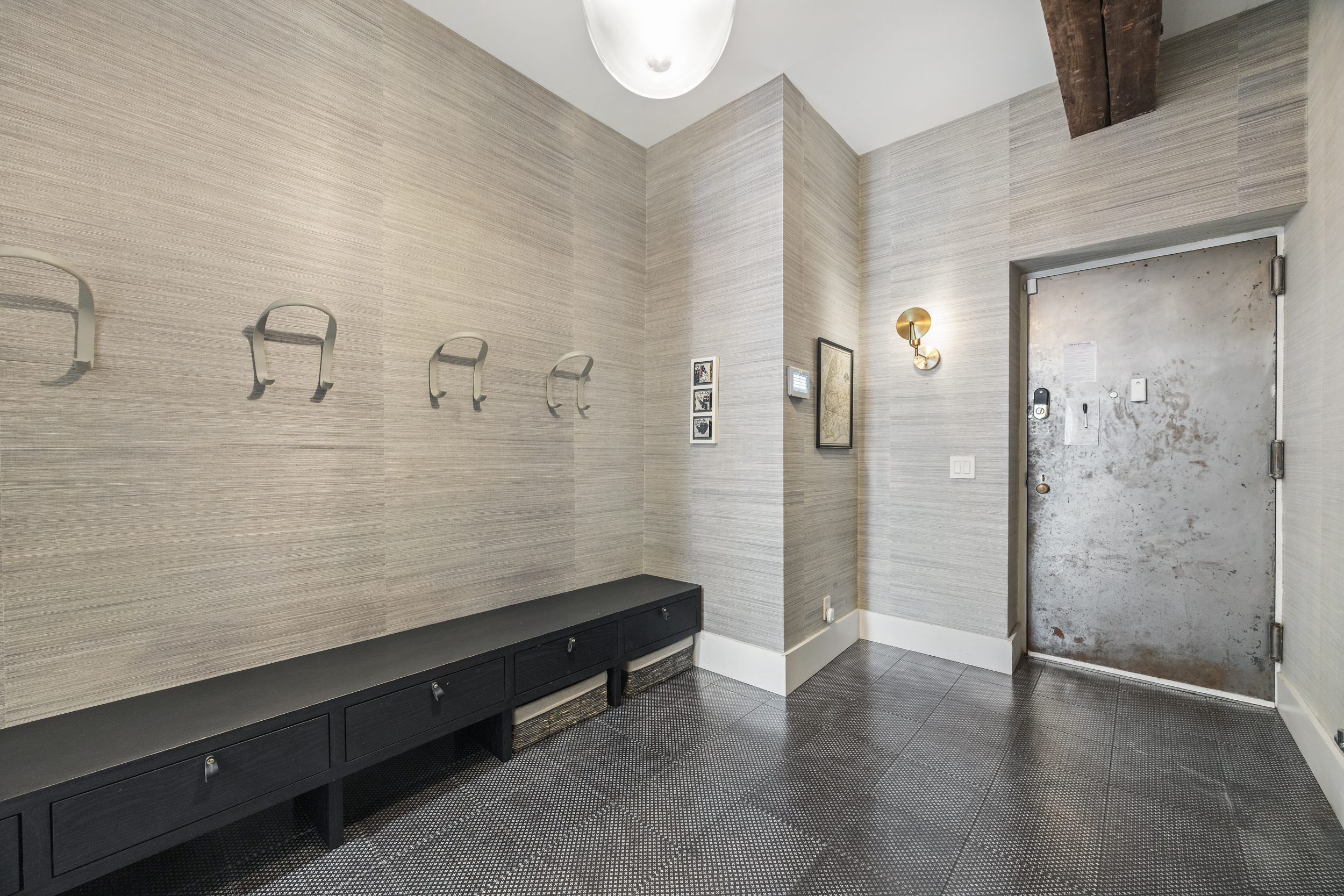 622 Greenwich Street, Unit 4B Manhattan, NY 10014 - Photo 24 of 27 a bathroom with a shower and a sink