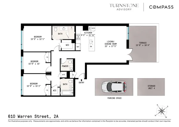 $2,195,000 | 610 Warren Street, Unit 2A | Boerum Hill