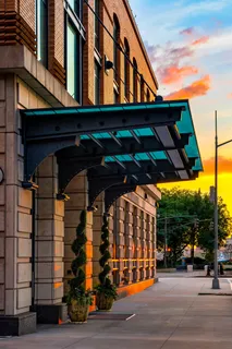 a view of a yard with large trees