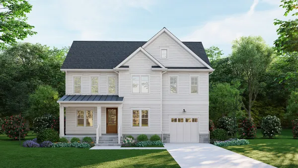 front view of a house and a yard