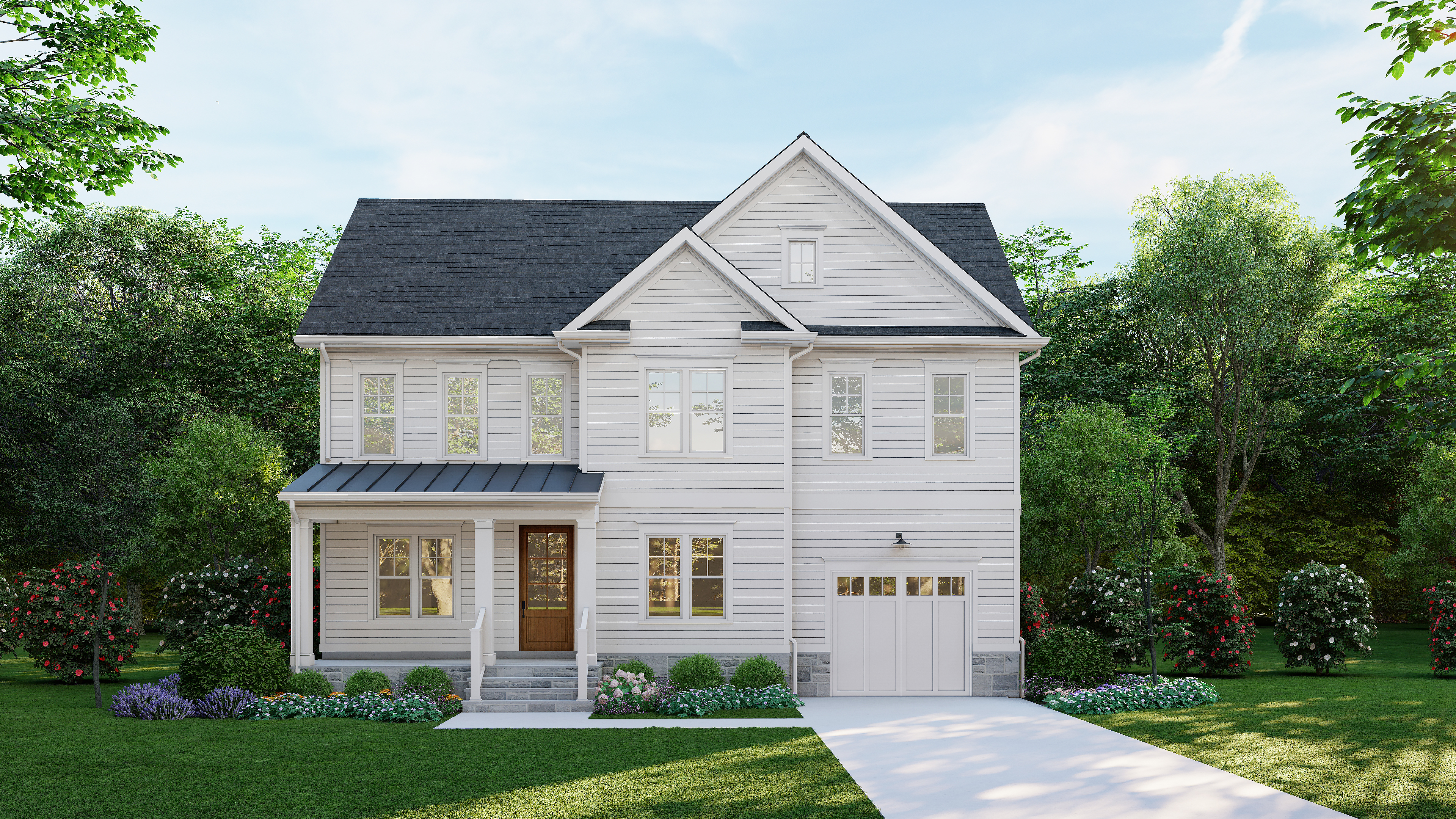 5904 Greentree Road Bethesda, MD 20817 - Photo 1 of 4 front view of a house and a yard