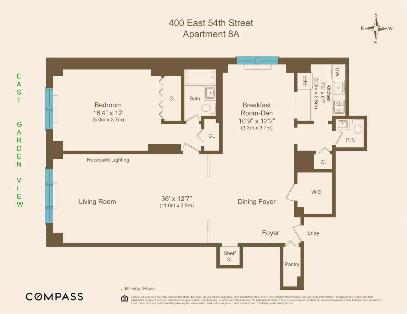 $999,000 | 400 East 54th Street, Unit 8A | Sutton Place