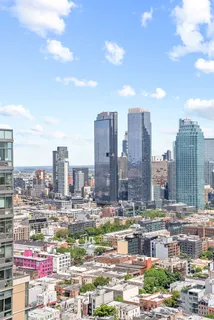 a city view with lot of high rise buildings