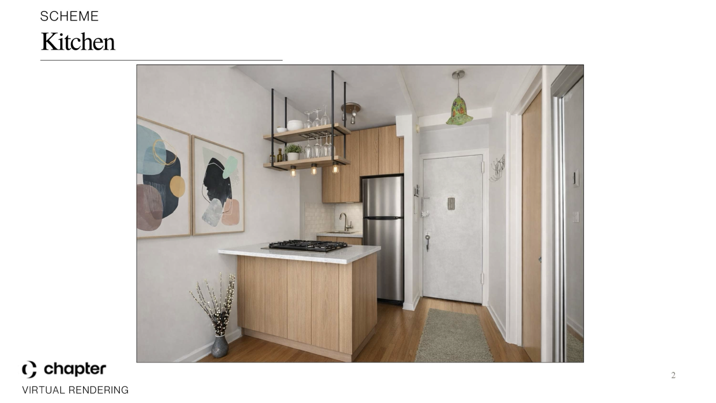 230 Central Park West, Unit 14I Manhattan, NY 10024 - Photo 8 of 17 a kitchen with stainless steel appliances a refrigerator and a stove