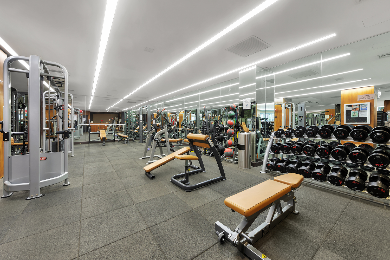 515 East 72nd Street, Unit 36B Manhattan, NY 10021 - Photo 29 of 36 a view of a room with gym equipment
