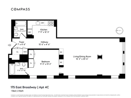 $1,695,000 | 175 East Broadway, Unit 4C | Two Bridges