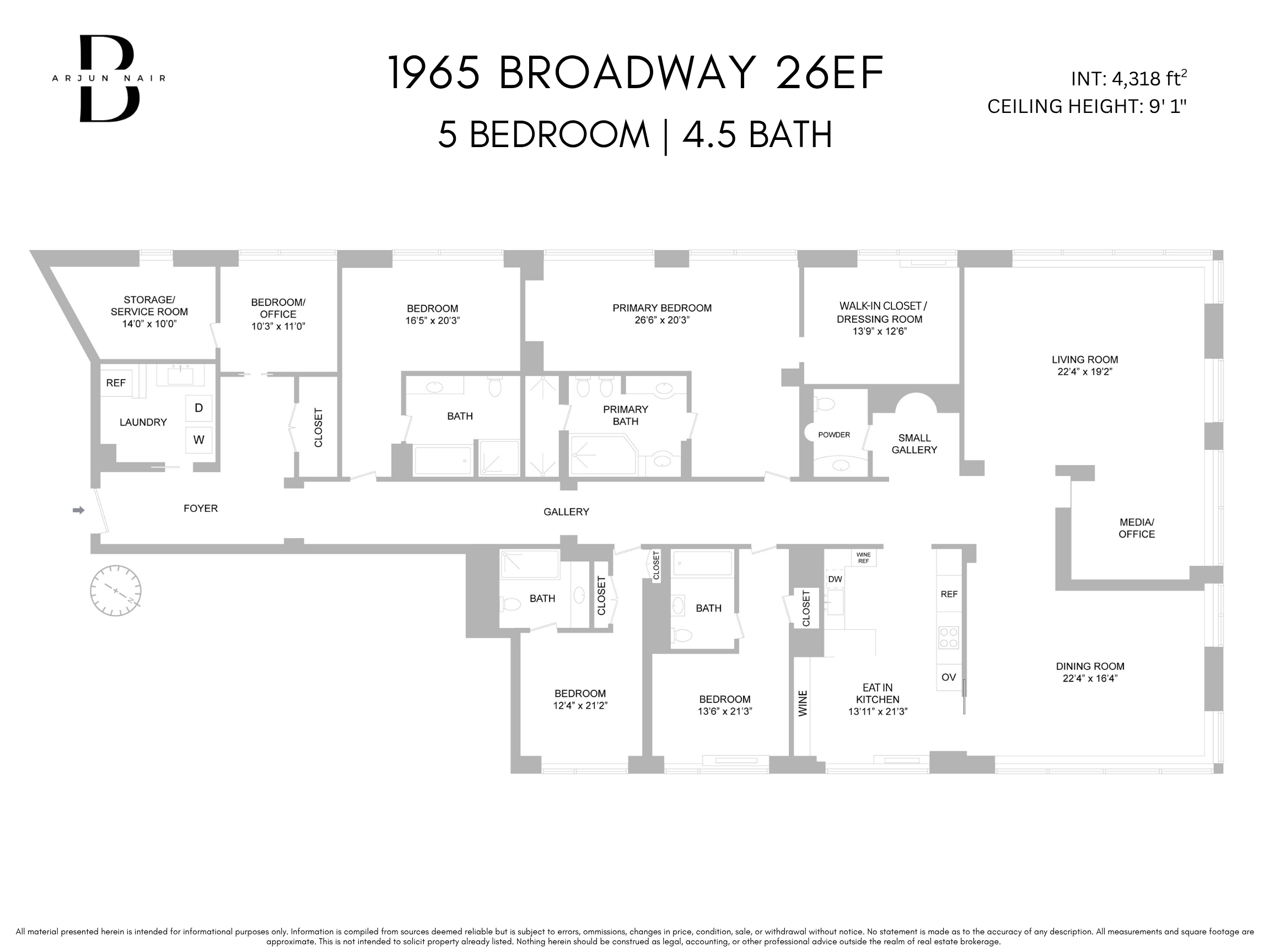 1965 Broadway, Unit 26EF Manhattan, NY 10023 - Photo 32 of 32 a black and white photo of a picture of a white wall
