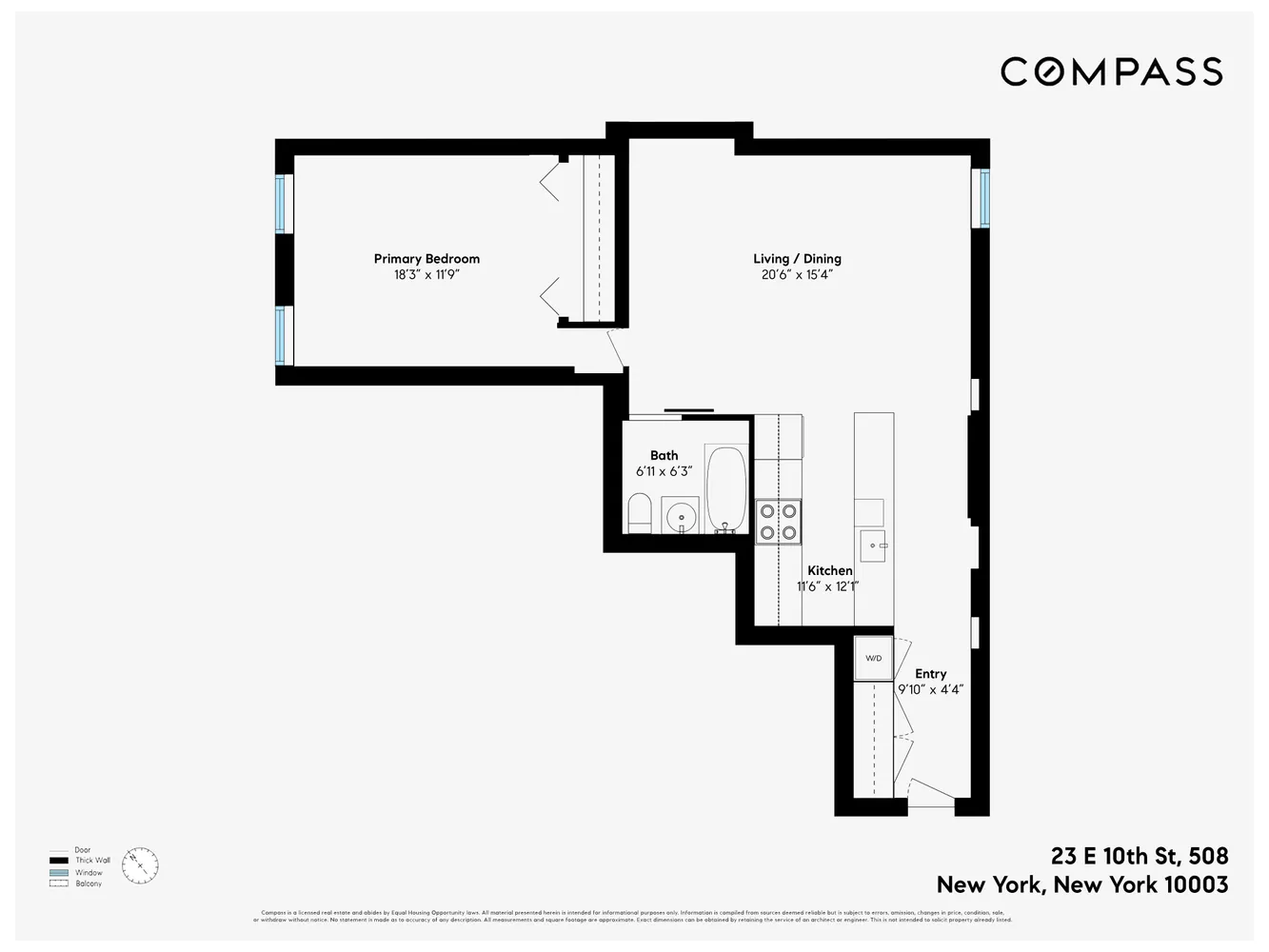 $1,550,000 | 23 East 10th Street, Unit 508 | Greenwich Village