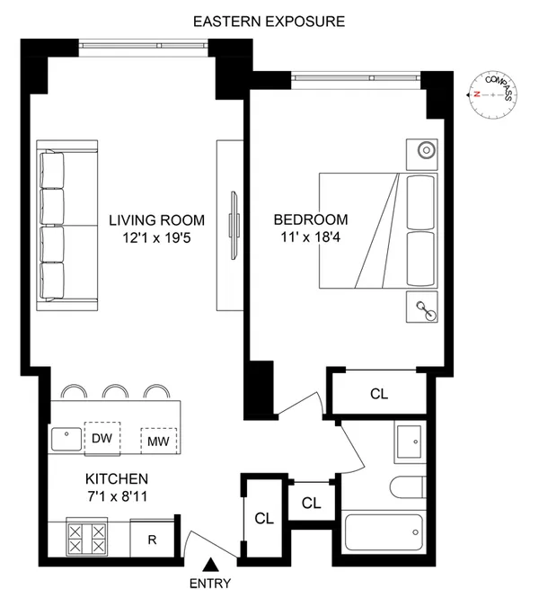 $4,850 | 301 West 53rd Street, Unit 16J | Hell's Kitchen