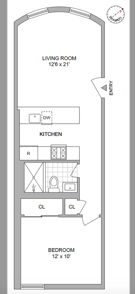 $2,950 | 211 8th Avenue, Unit BL | Park Slope