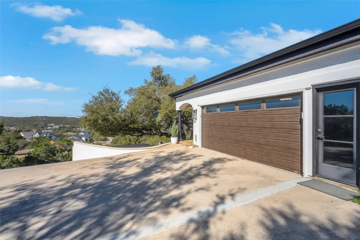 a picture of a counter top space with stainless steel appliances