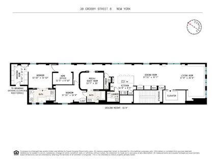 $5,390,000 | 38 Crosby Street, Unit 8 | SoHo