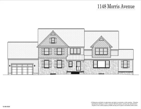 a picture of a bench in front of a house