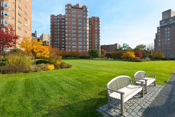 a view of a chair and table in backyard