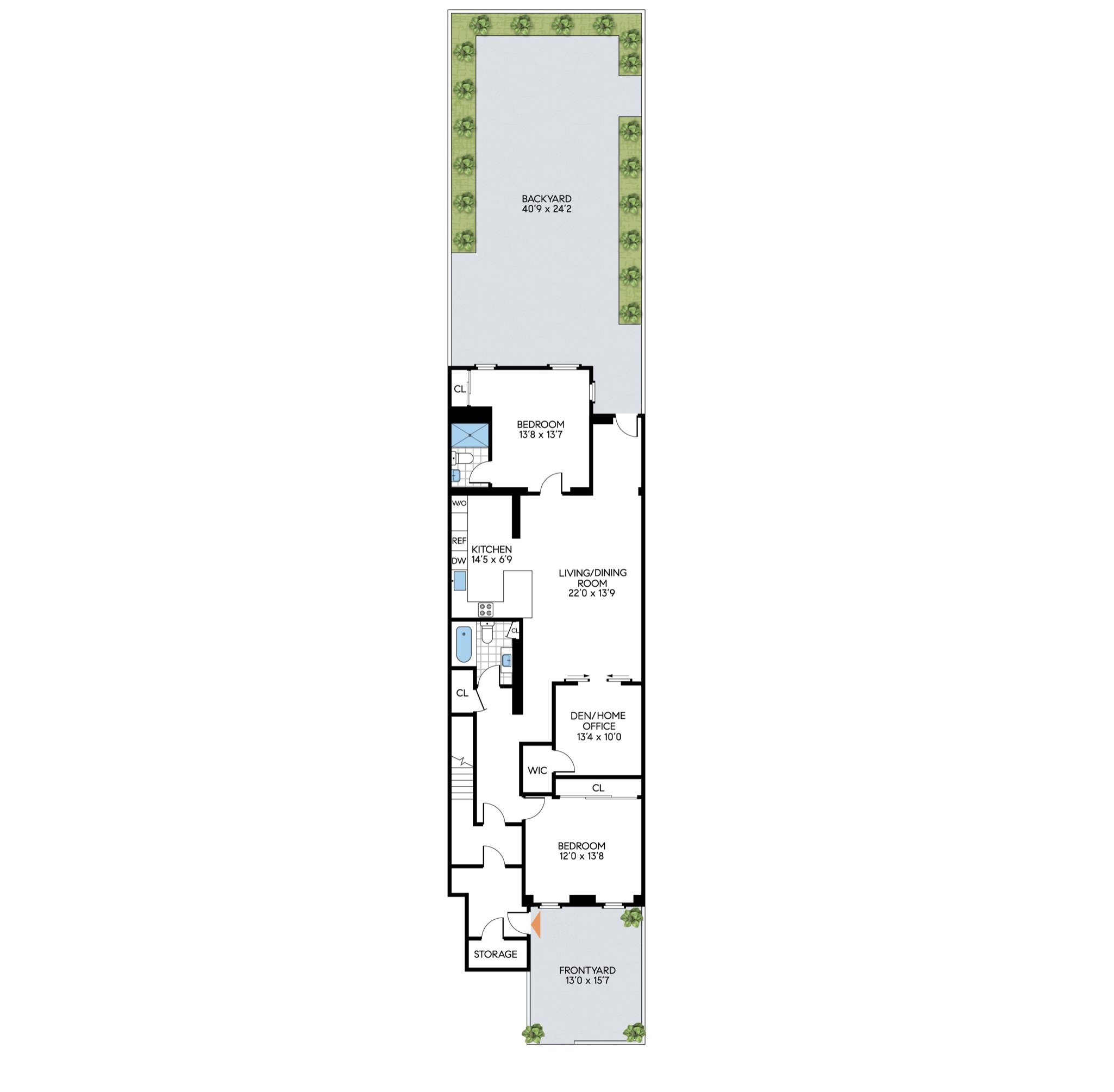 72 2nd Place, Unit 1 Brooklyn, NY 11231 - Photo 11 of 11 a picture of a floor plan