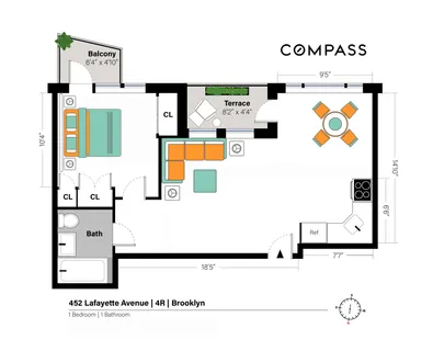 $649,000 | 452 Lafayette Avenue, Unit 4R | Bedford-Stuyvesant