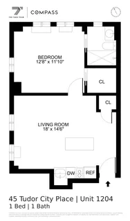 $575,000 | 45 Tudor City Place, Unit 1204 | Midtown East