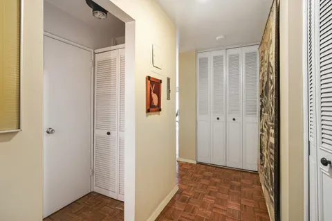 a view of closet area