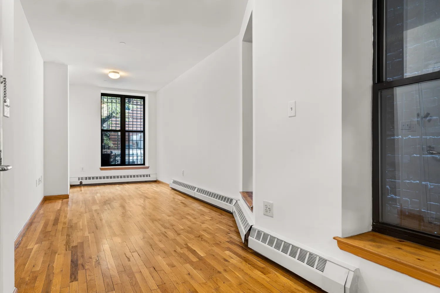 a view of an empty room with window