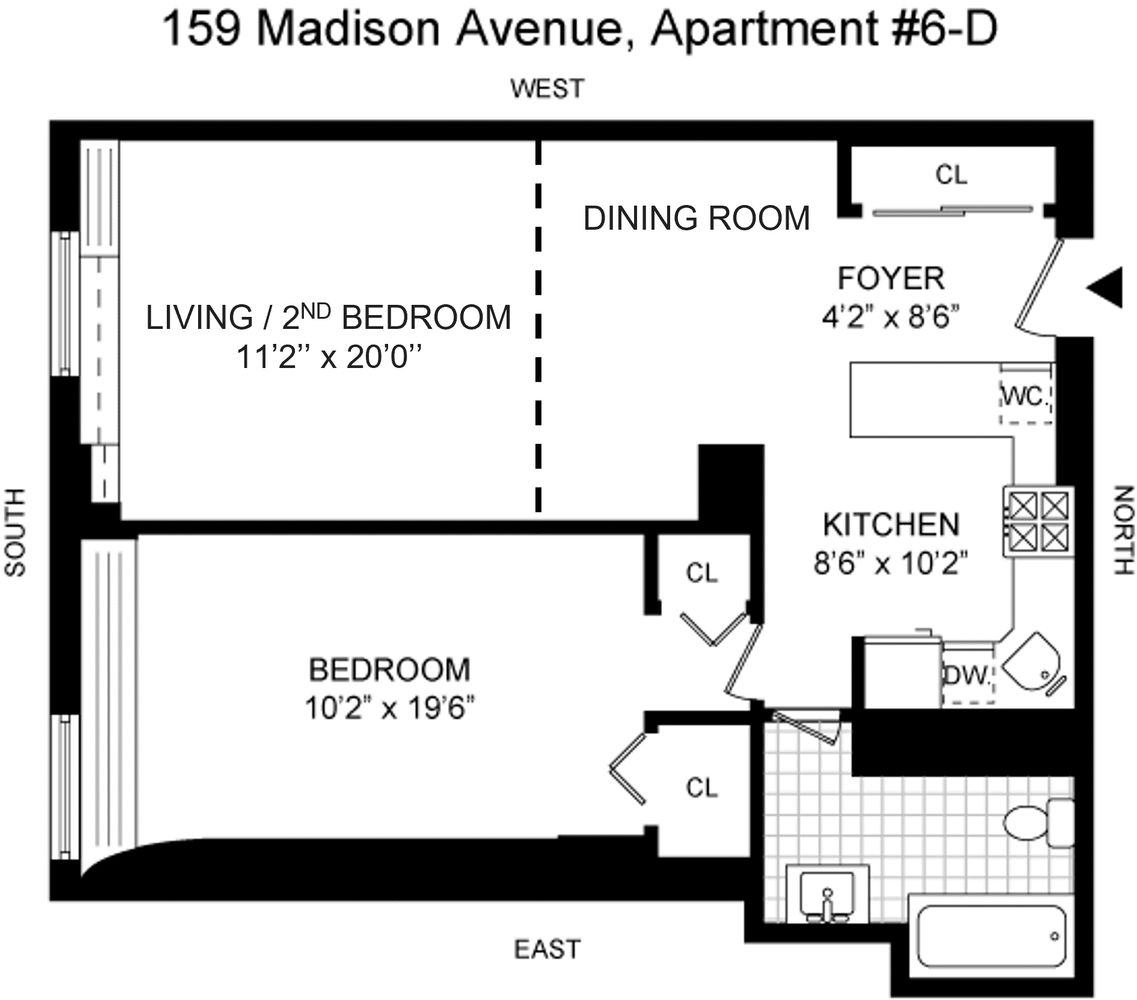 159 Madison Avenue, Unit 6D Manhattan, NY 10016 - Photo 7 of 7 Gallery Image 7