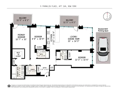 $4,500,000 | 5 Franklin Place, Unit 14A | TriBeCa