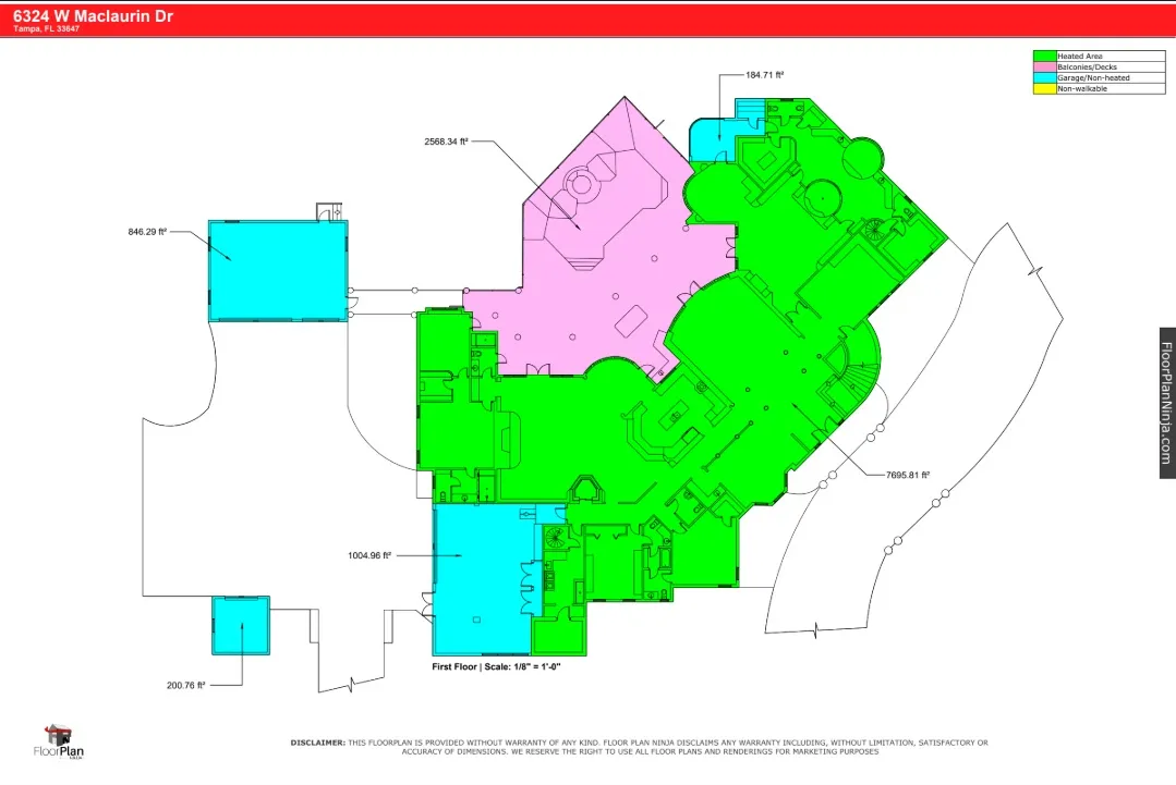 $4,500,000 | 6324 West Maclaurin Drive, Tampa, FL 33647