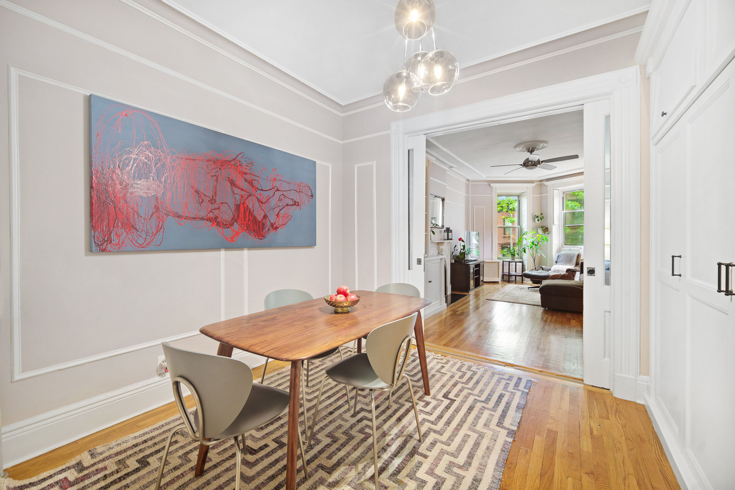 182 Saint Marks Avenue, Unit 2 Brooklyn, NY 11238 - Photo 3 of 14 a living room with furniture and a wooden floor