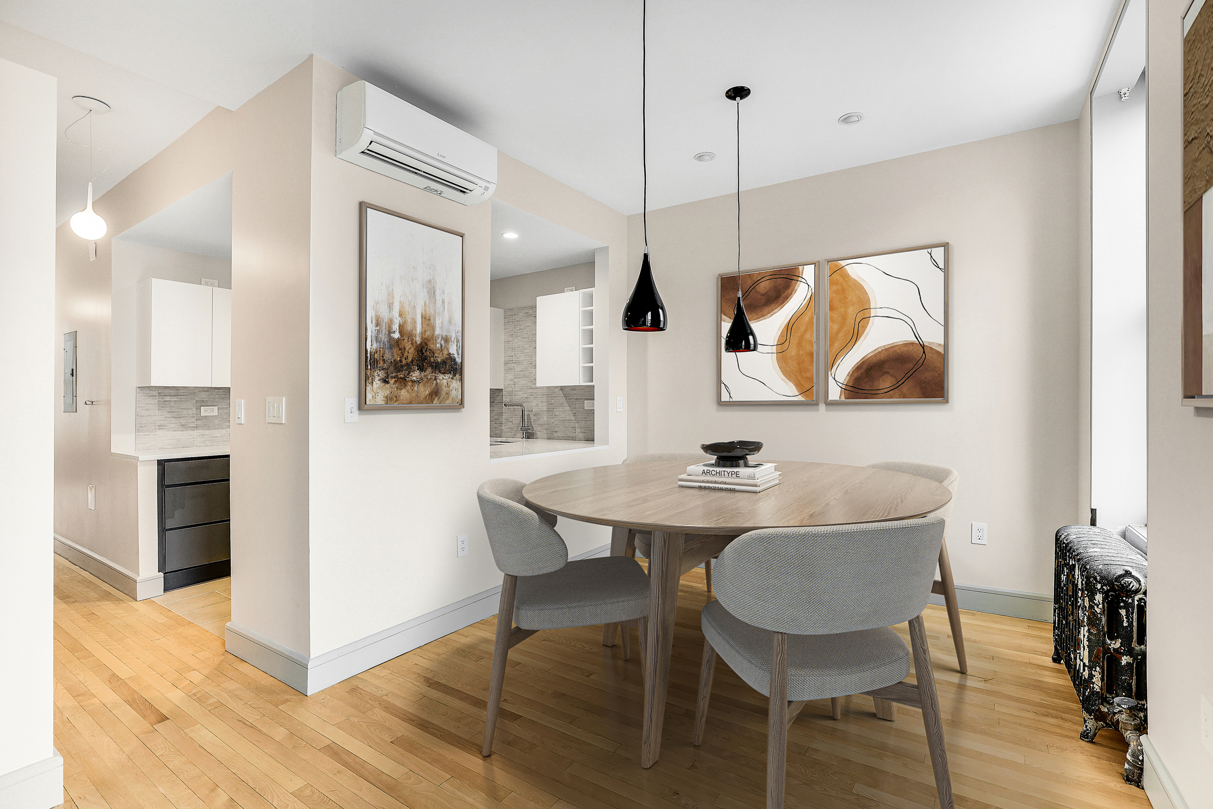 187 President Street, Unit 2 Brooklyn, NY 11231 - Photo 5 of 17 a view of kitchen with cabinets and wooden floor