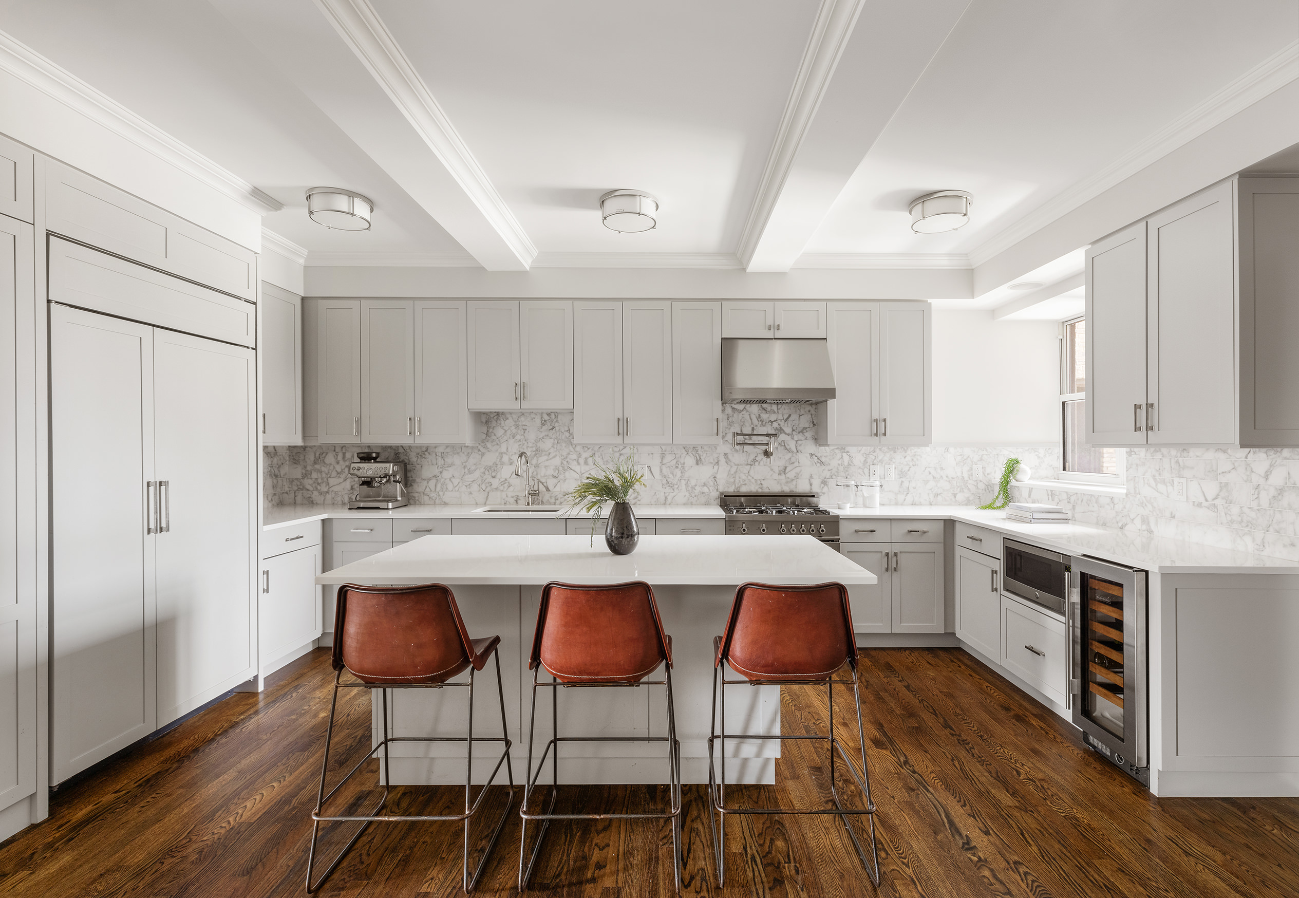 165 West 91st Street, Unit 9AB Manhattan, NY 10024 - Photo 6 of 24 a kitchen with a sink cabinets and wooden floor