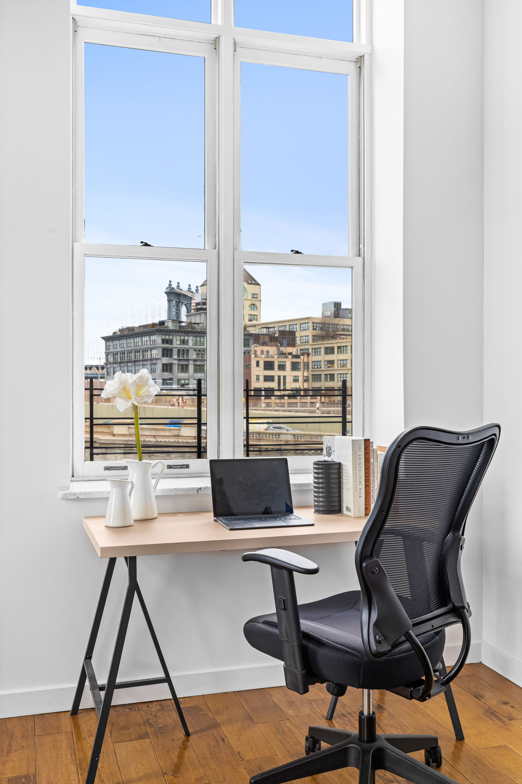 55 Poplar Street, Unit 6K Brooklyn, NY 11201 - Photo 2 of 15 a work room with furniture and a window