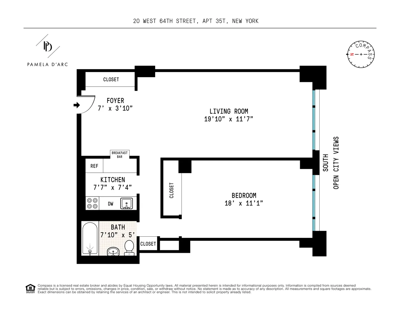 $6,000 | 20 West 64th Street, Unit 35T | Upper West Side
