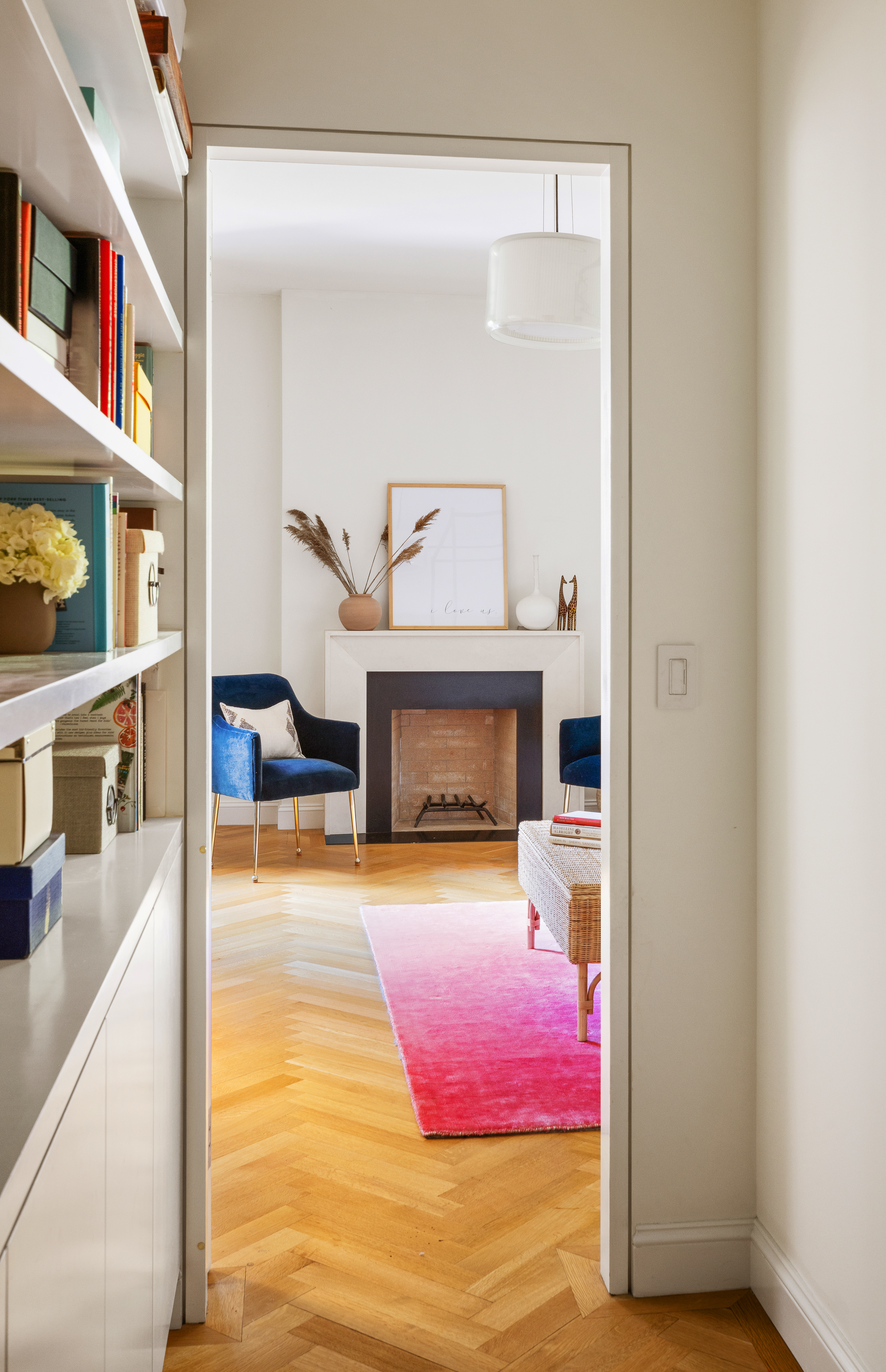 41 Pierrepont Street, Unit 4 Brooklyn, NY 11201 - Photo 5 of 12 a living room with furniture and a fireplace