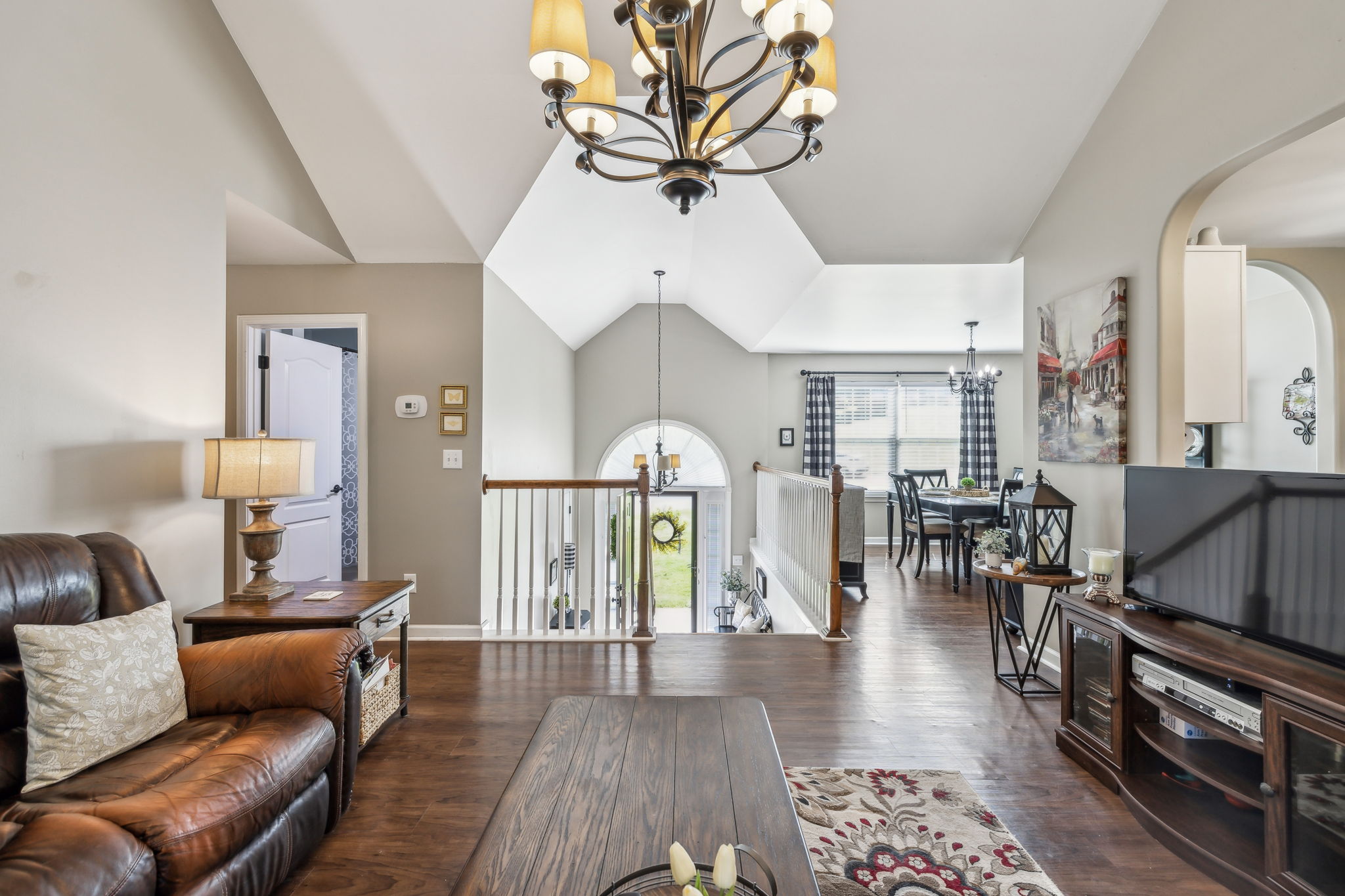 405 Billy Lane Spring Hill, TN 37174 - Photo 14 of 39 a living room with furniture and a chandelier