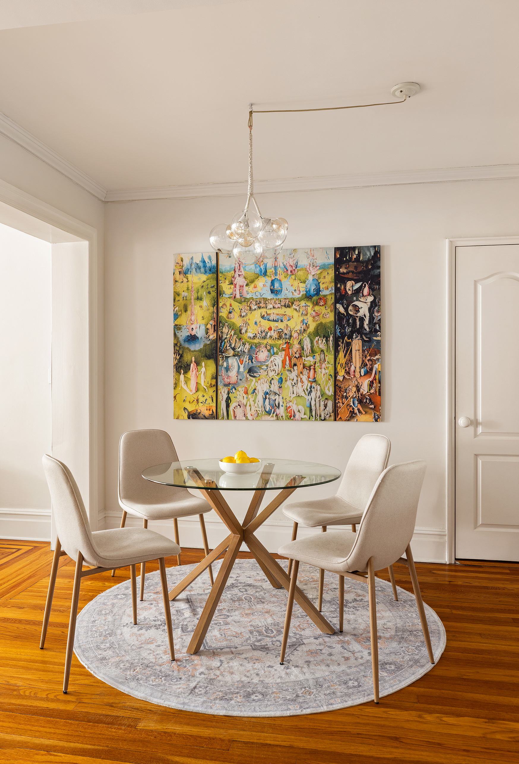 45 Plaza Street West, Unit 1F Brooklyn, NY 11217 - Photo 5 of 10 a view of a dining room with furniture a rug and wooden floor