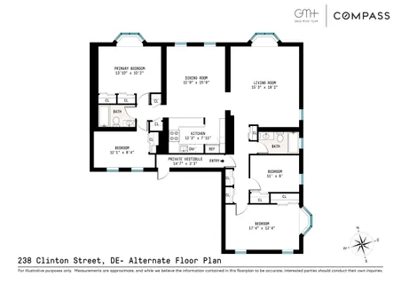 $2,250,000 | 238 Clinton Street, Unit DE | Cobble Hill