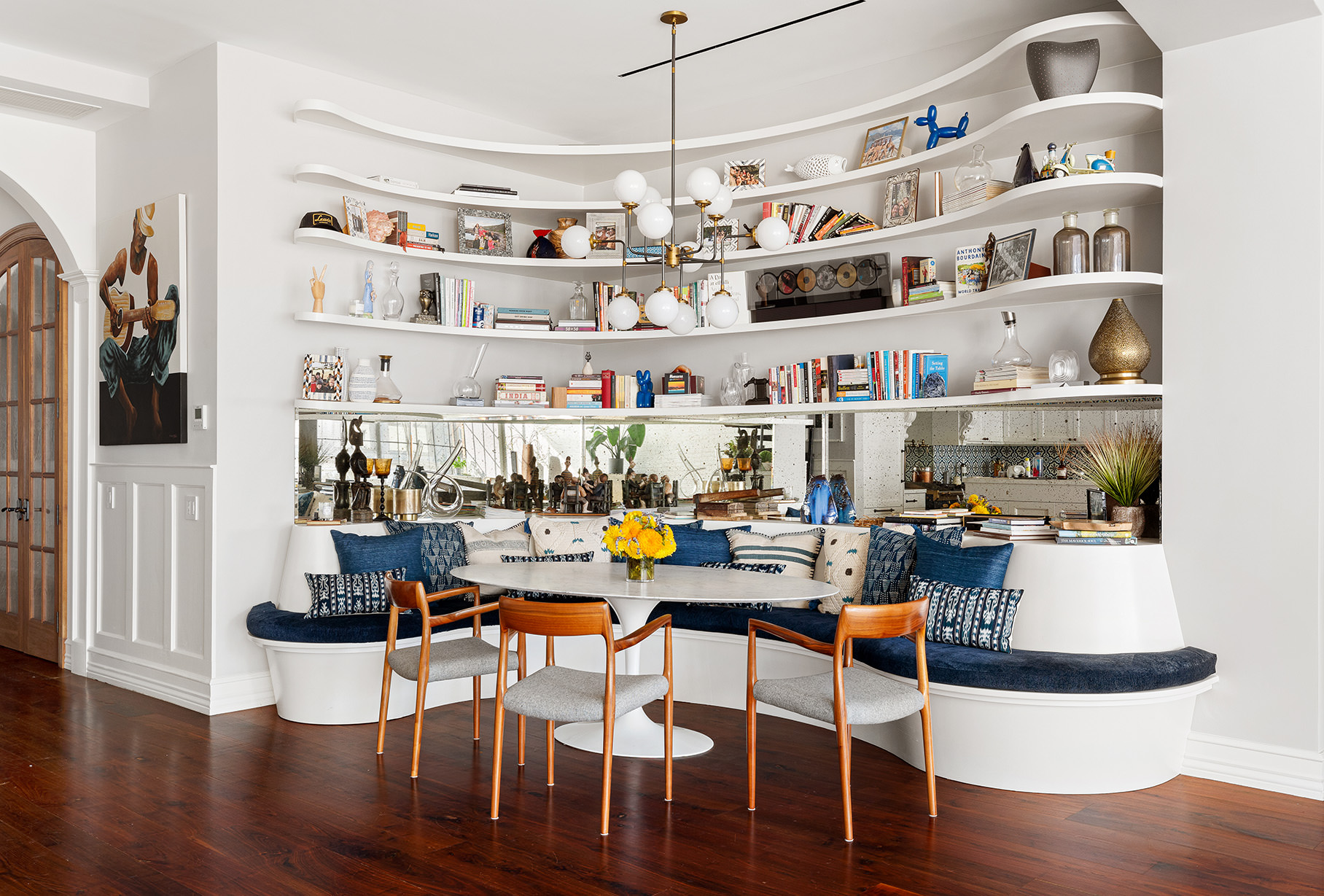 73 Wooster Street, Unit PHA Manhattan, NY 10012 - Photo 9 of 25 a living room with lots of furniture and wooden floor
