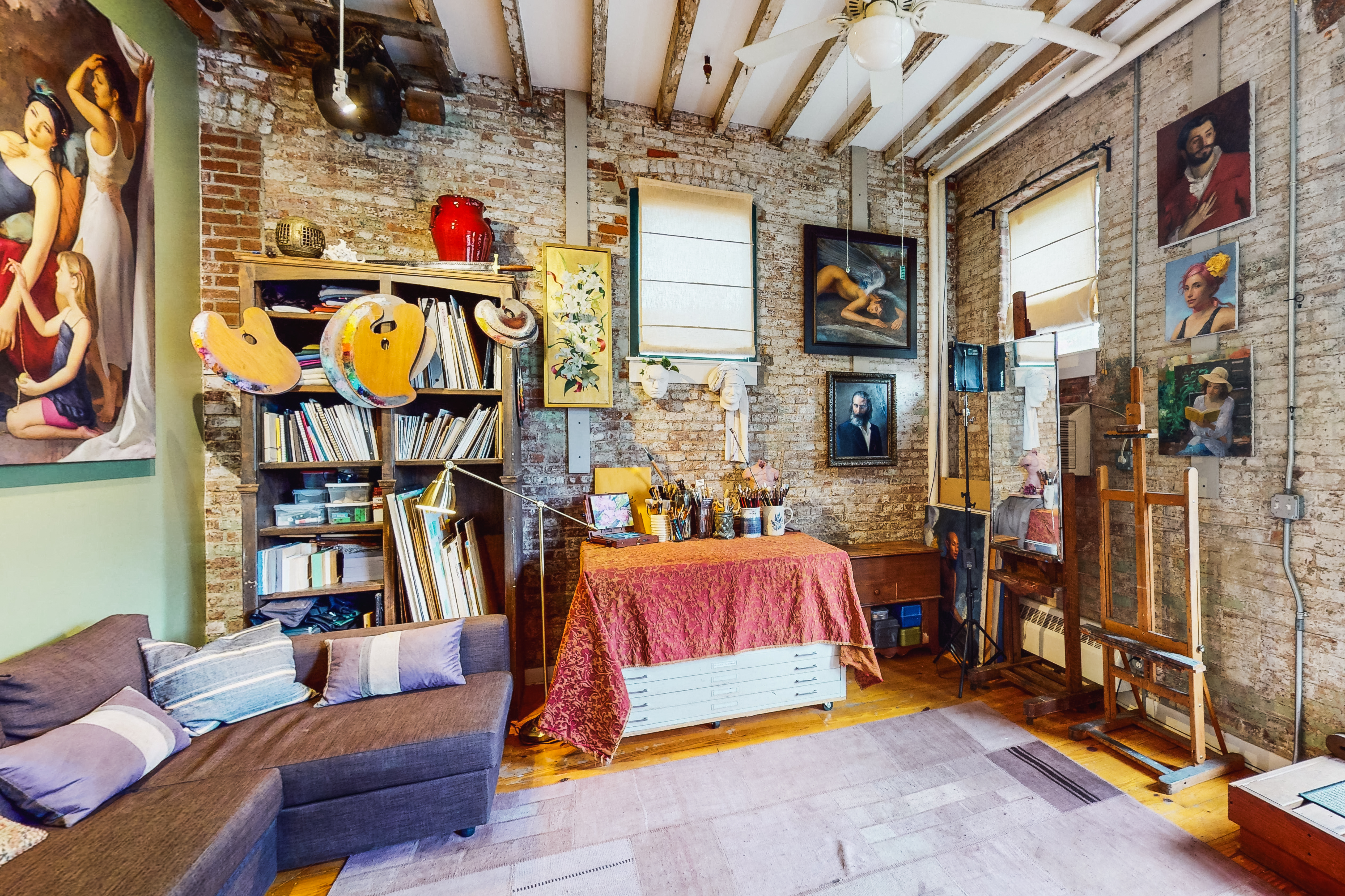 248 17th Street, Unit 6 Brooklyn, NY 11215 - Photo 7 of 21 a living room with lots of furniture and a chandelier